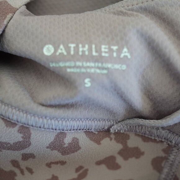 Athleta‎ Elation Cross Back Leopard Print Sports Bra Size S - Picture 8 of 9